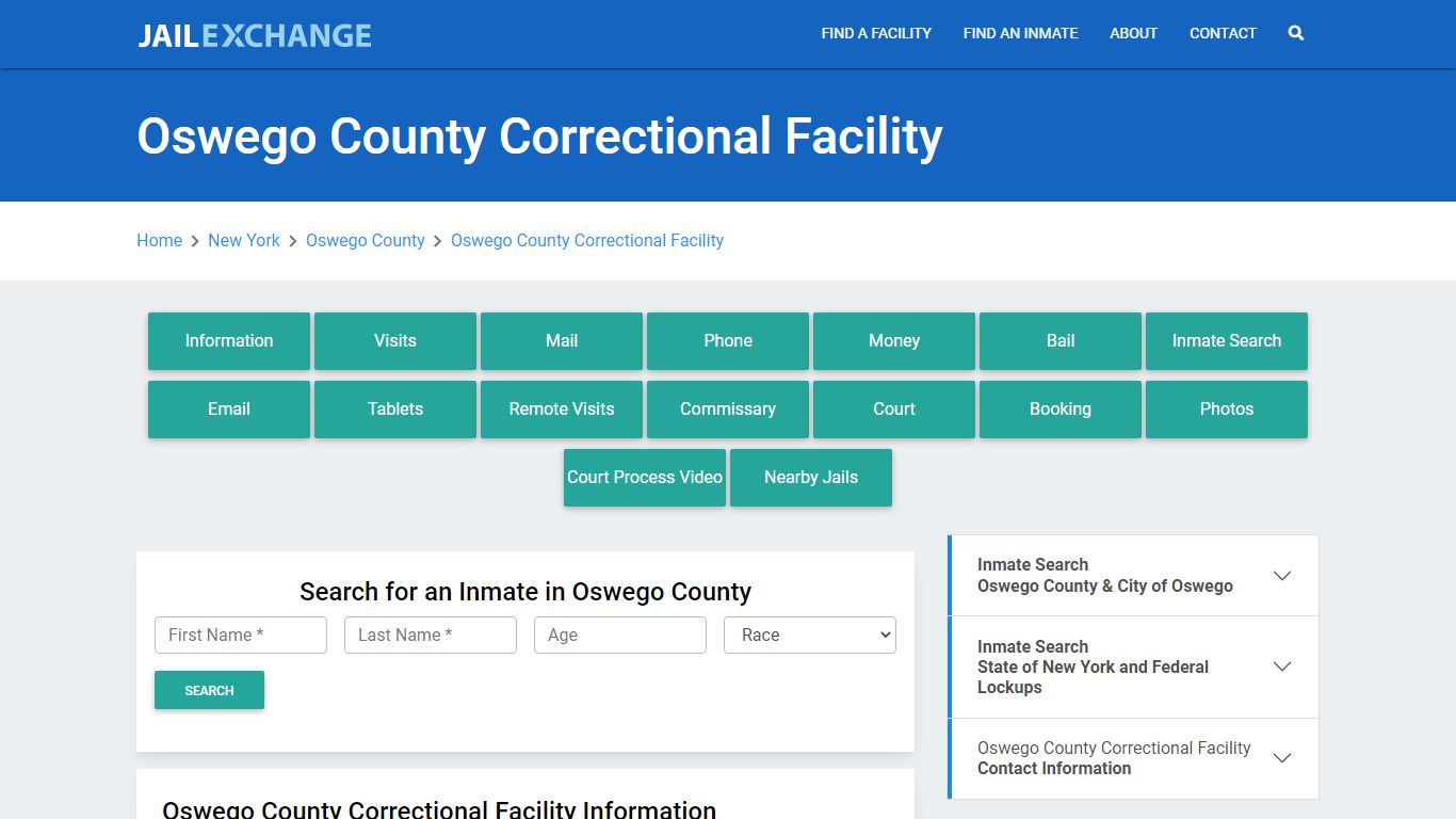 Oswego County Correctional Facility - Jail Exchange