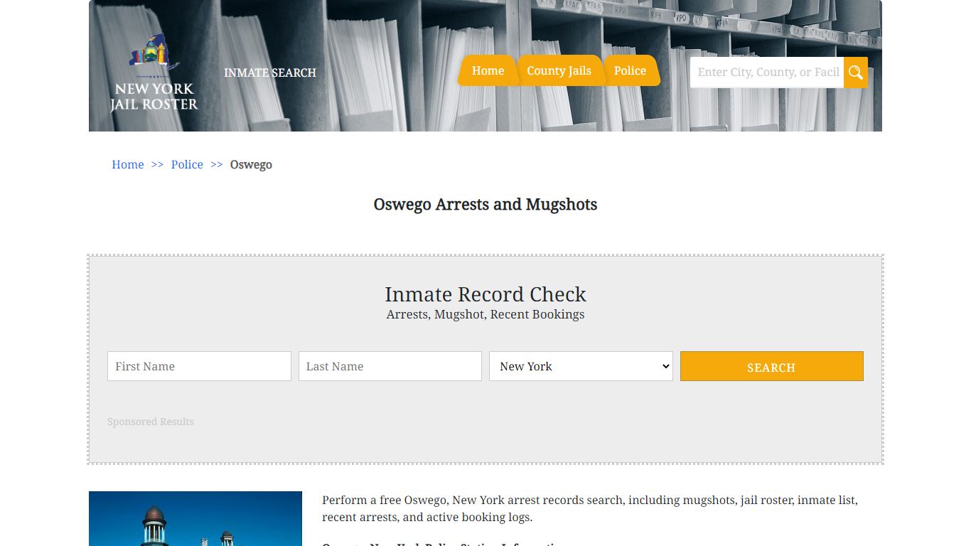 Oswego Arrests and Mugshots | Jail Roster Search